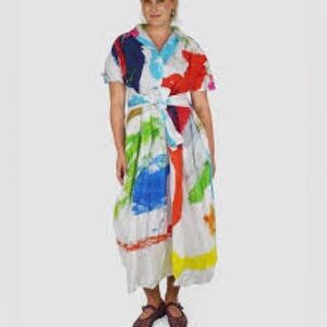 Daniela Gregis  WASHED MANNEQUIN DRESS - DRAWING   OS detachable belt, and purse